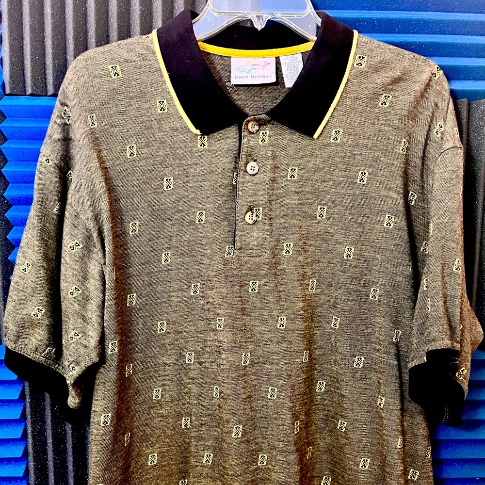 Greg Norman Collection monogram polo shirt